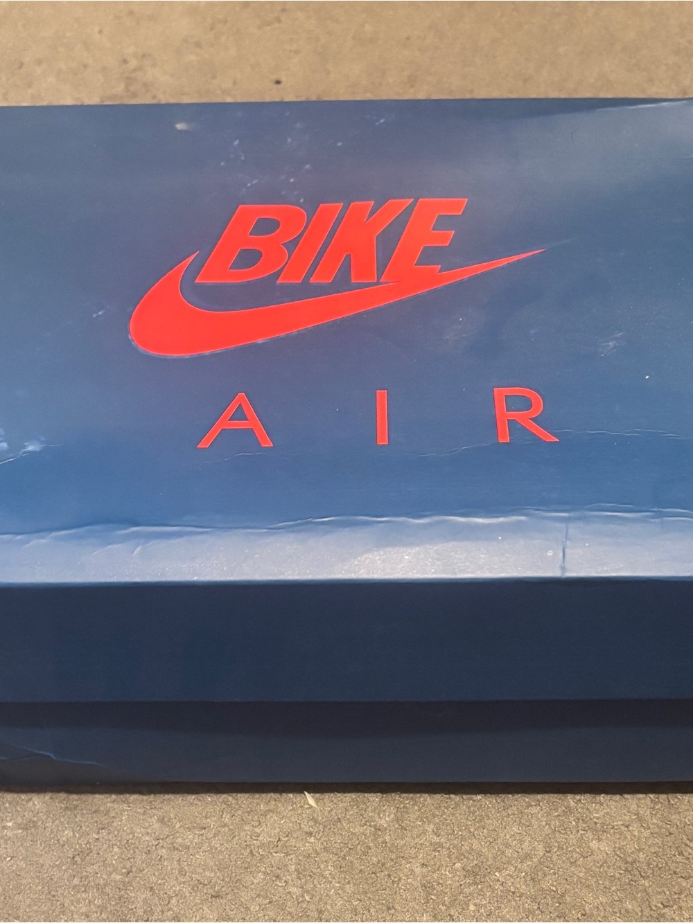 Nike Blue Box with Red BIKE AIR Logo Wall Art